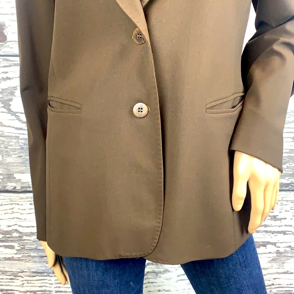 Lafayette 148 Brown Wool Blazer - Size 6 - Picture 5 of 8